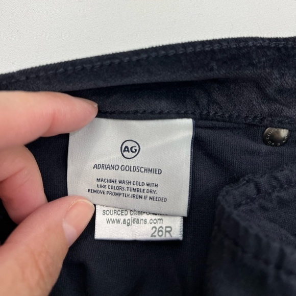 AG Adriano Goldschmied super skinny legging velvet pants size 26R - Picture 15 of 15